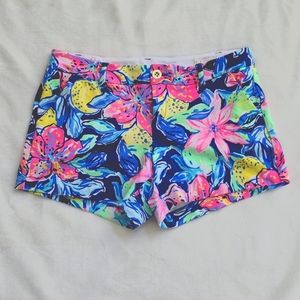 Lilly Pulitzer Callahan Stretch Short Capri Soleil Size 10